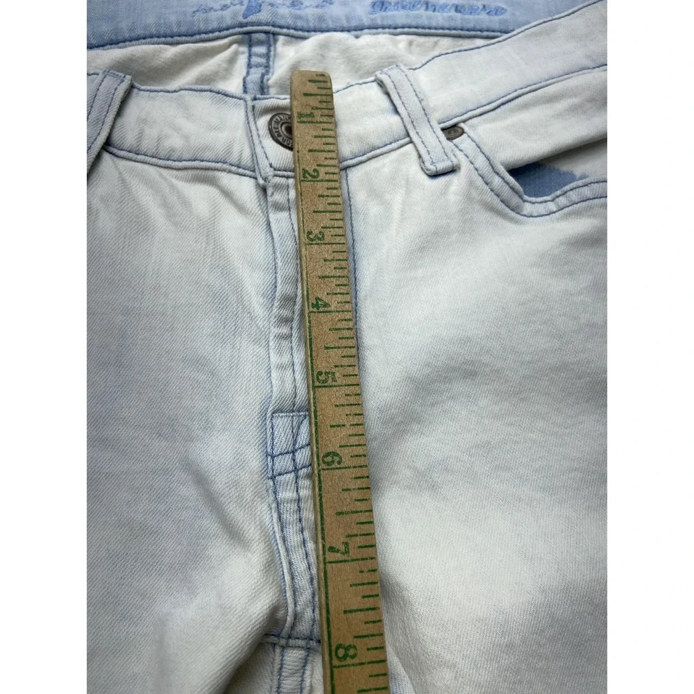 7 For All Mankind Gwenevere Jeans Womens 28 Light Wash Skinny Stretch Denim USA